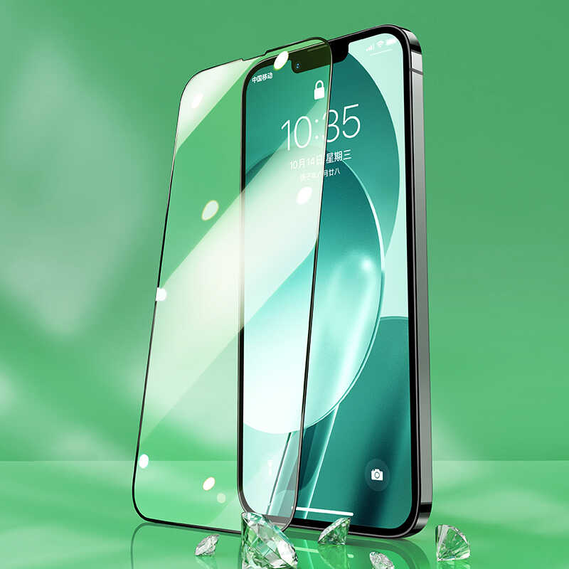 Apple iPhone 13 Pro Max Benks V Pro Green Light Ekran Koruyucu Renksiz