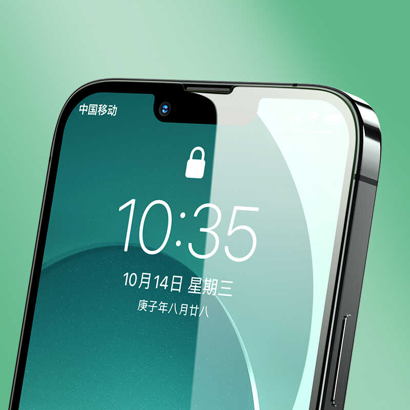 Apple iPhone 13 Pro Max Benks V Pro Green Light Ekran Koruyucu Renksiz