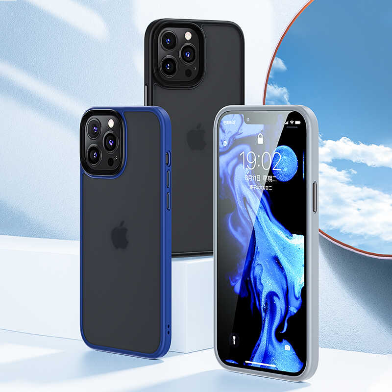 Apple iPhone 13 Pro Max Kılıf Benks Magic Hybrid Kapak Lacivert