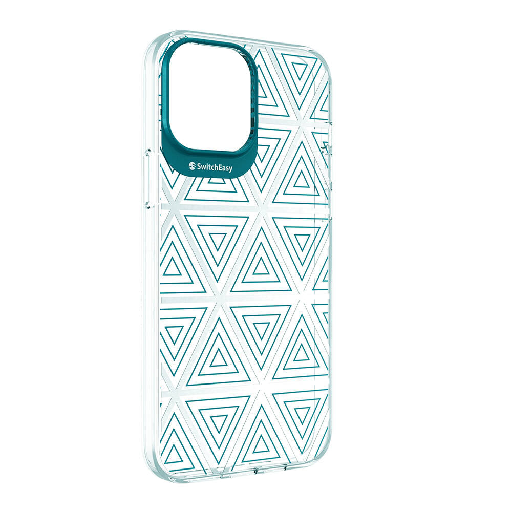 Apple iPhone 13 Pro Max Kılıf Çift IMD Baskılı Lisanslı Switcheasy Artist Aurora Kapak Yeşil