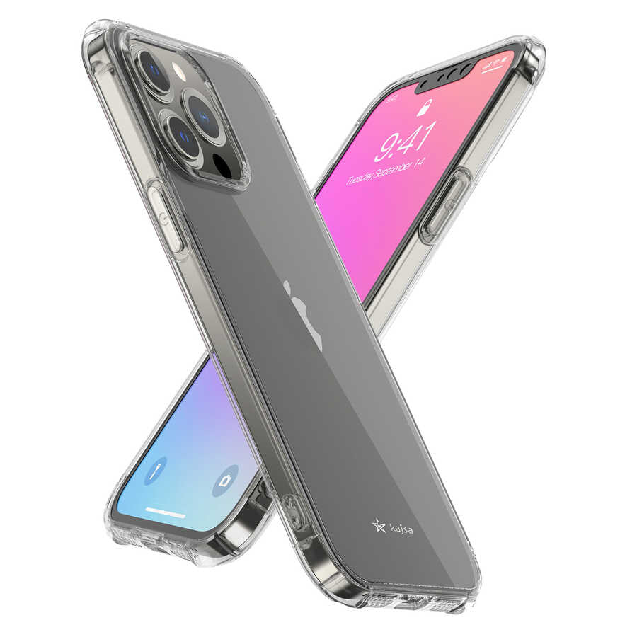 Apple iPhone 13 Pro Max Kılıf Kajsa Transparent Kapak Gri