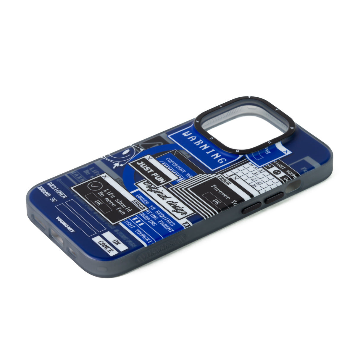 Apple iPhone 13 Pro Max Kılıf Magsafe Şarj Özellikli YoungKit Code Case Serisi Kapak Mavi