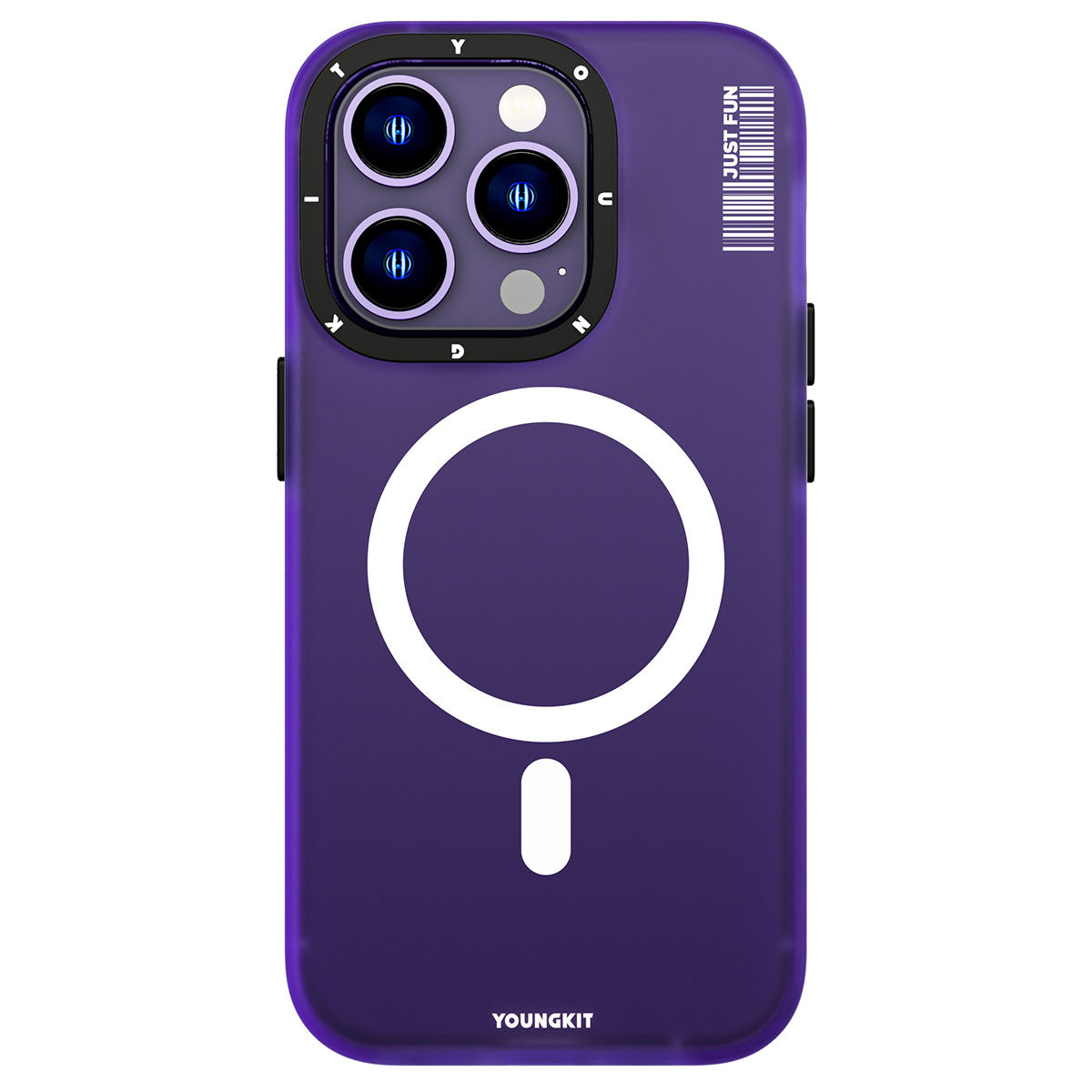 Apple iPhone 13 Pro Max Kılıf Magsafe Şarj Özellikli Youngkit Colored Sand Serisi Kapak Pembe