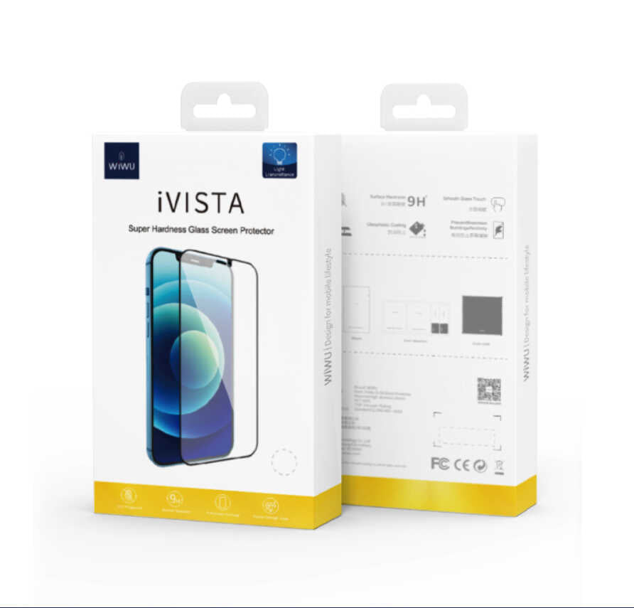 Apple iPhone 13 Wiwu iVista Super Hardness Ekran Koruyucu Siyah
