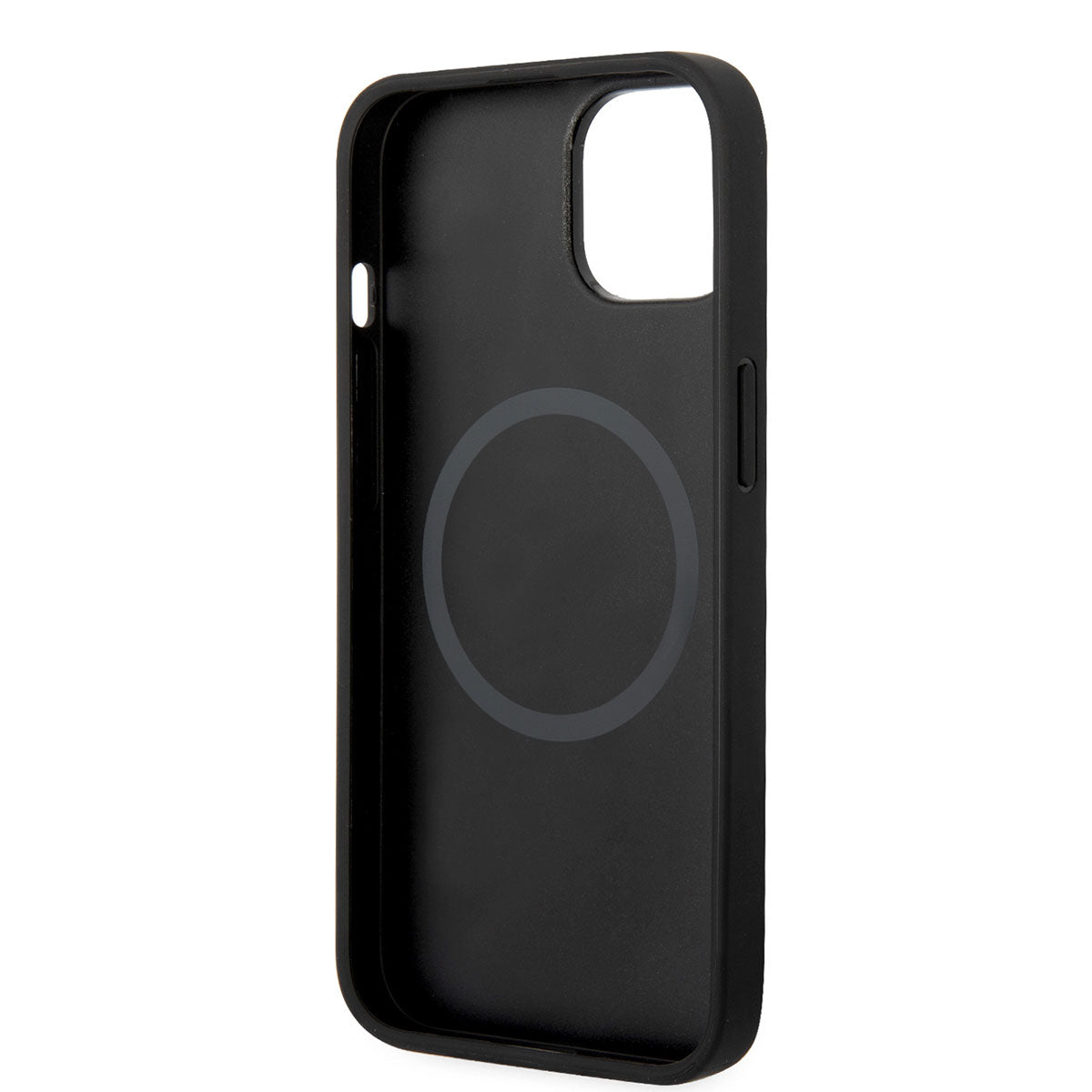 Apple iPhone 14 Kılıf Ferrari Magsafe Şarj Özellikli Karbon İtalyan Bayrak Dizayn Kapak Siyah