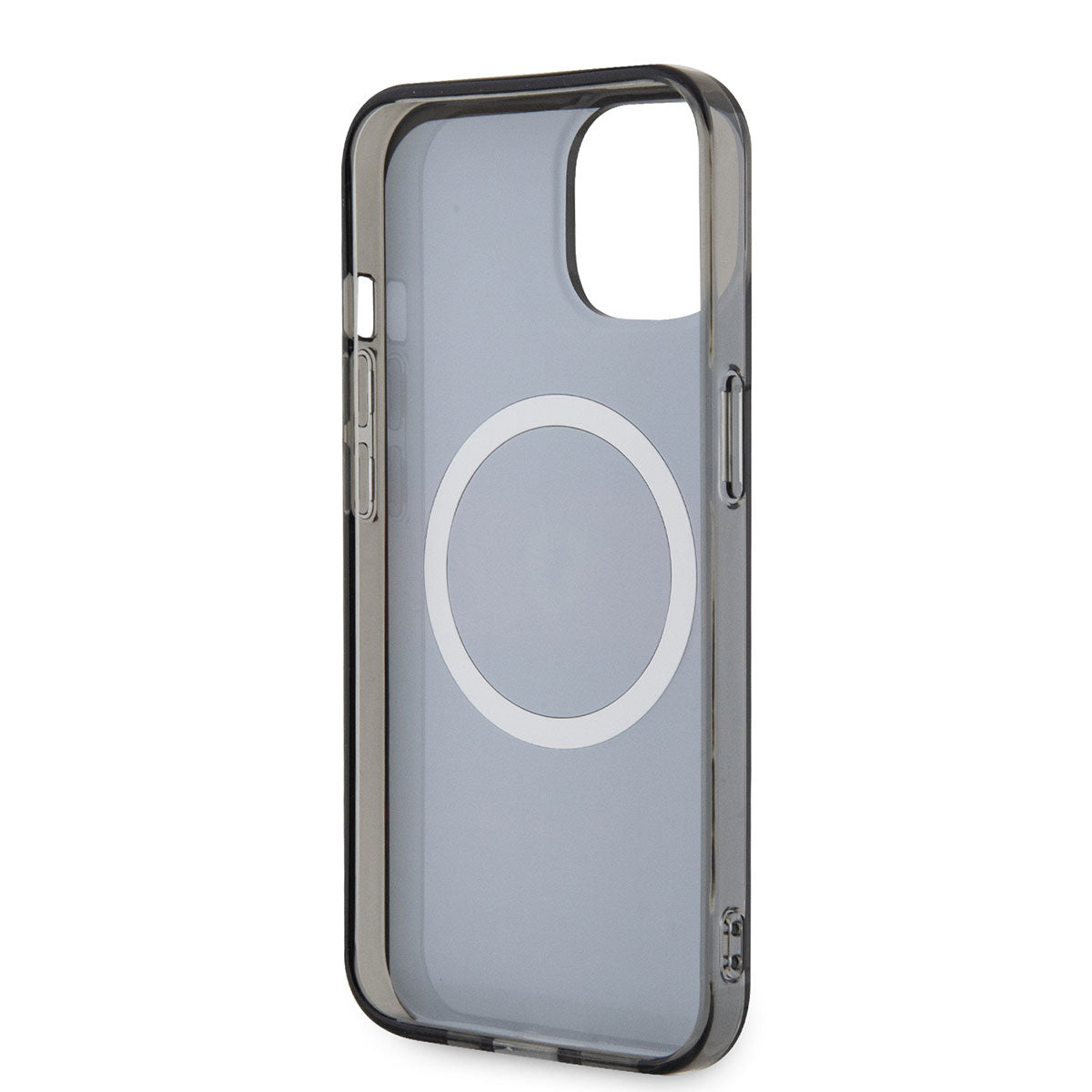 Apple iPhone 14 Kılıf Ferrari Orjinal Lisanslı Magsafe Şarj Özellikli Yatay Çizgili Dizayn Kapak Siyah