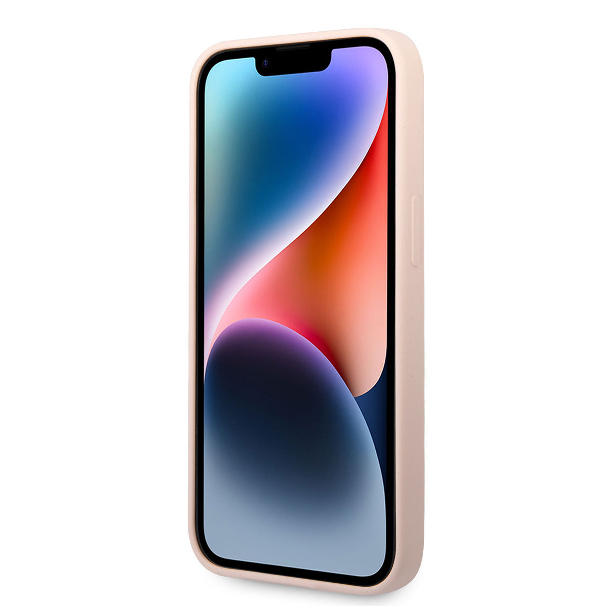 Apple iPhone 14 Kılıf Karl Lagerfeld Silikon Karl Dizayn Kapak Pembe