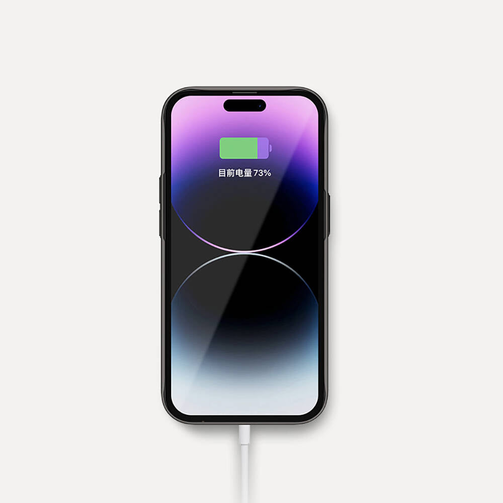 Apple iPhone 14 Kılıf Metal Kamera Çerçeveli Recci Glaze Serisi Kapak Beyaz