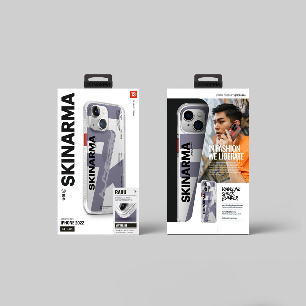 Apple iPhone 14 Kılıf SkinArma Şeffaf Airbag Tasarımlı Raku Kapak Turuncu