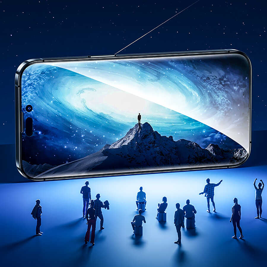 Apple iPhone 14 Plus Benks V Pro Plus Privacy Hayalet Ekran Koruyucu Siyah