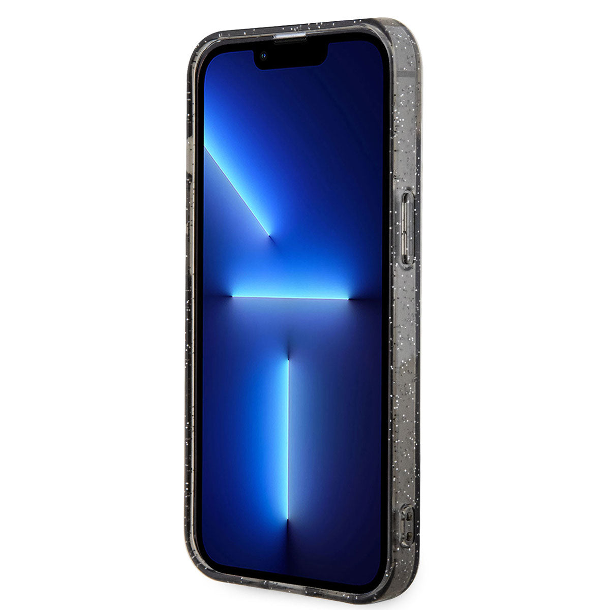 Apple iPhone 14 Plus Kılıf GUESS Magsafe Şarj Özellikli Glitter Kapak Siyah