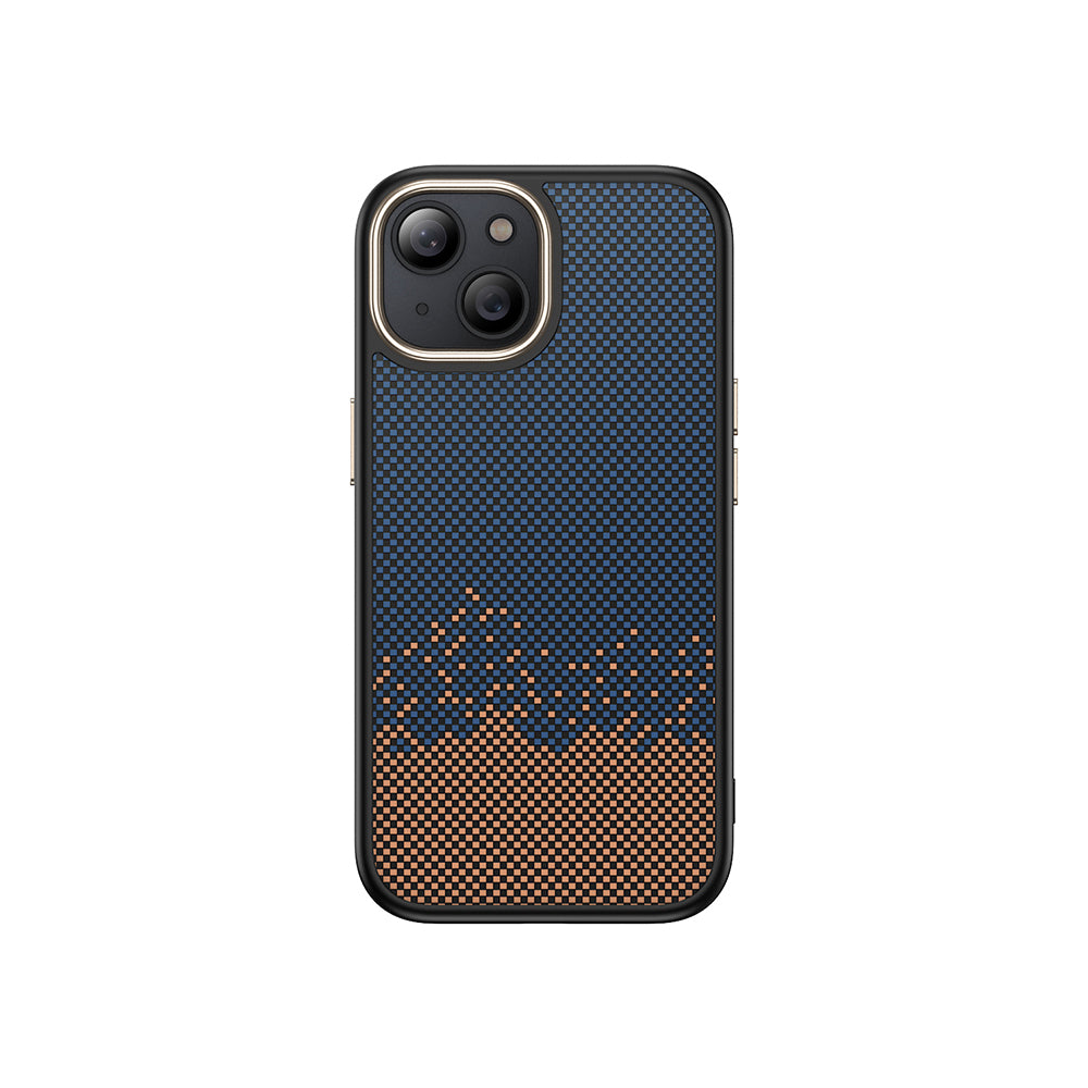 Apple iPhone 14 Plus Kılıf M-safe Şarj Özellikli Karbon Fiber Görünümlü Zore Antina Kapak Siyah