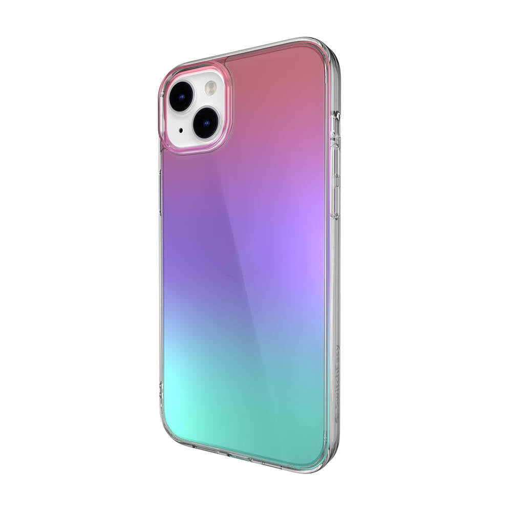 Apple iPhone 14 Plus Kılıf Renk Geçişli Kenarları Şeffaf Tasarımlı Lisanslı Switcheasy Crush Plus Kapak Starlight