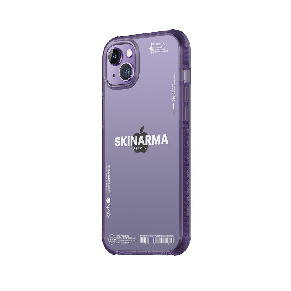 Apple iPhone 14 Plus Kılıf SkinArma Şeffaf Airbag Tasarımlı Iro Kapak Mor