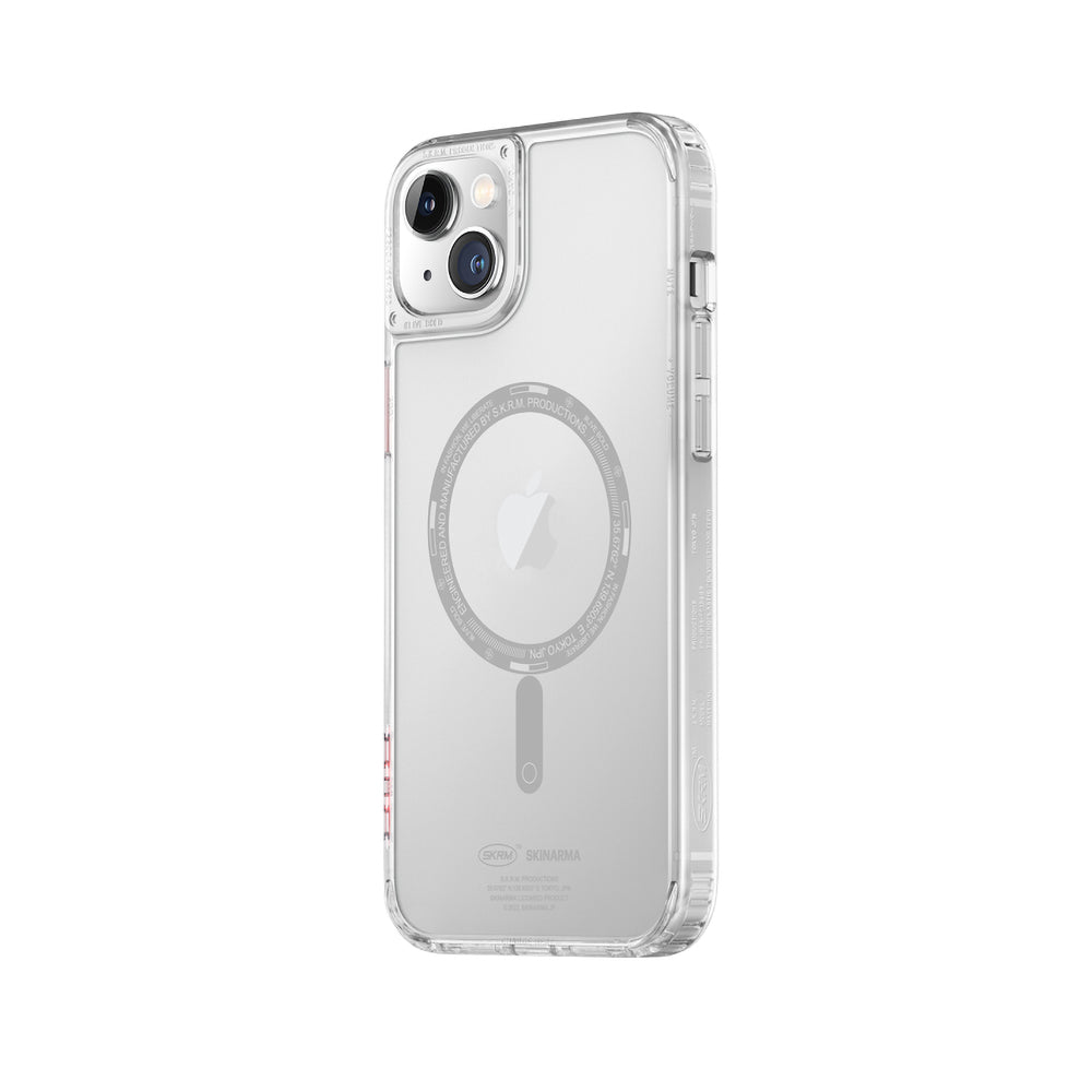 Apple iPhone 14 Plus Kılıf SkinArma Şeffaf Airbag Tasarımlı Magsafe Şarj Özellikli Saido Kapak Renksiz