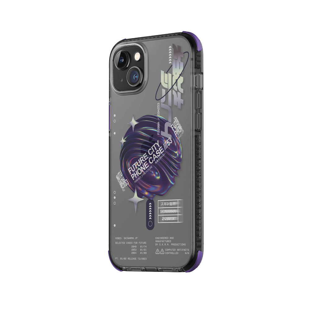 Apple iPhone 14 Plus Kılıf SkinArma Şeffaf Airbag Tasarımlı Magsafe Şarj Özellikli Shorai Kapak Kırmızı