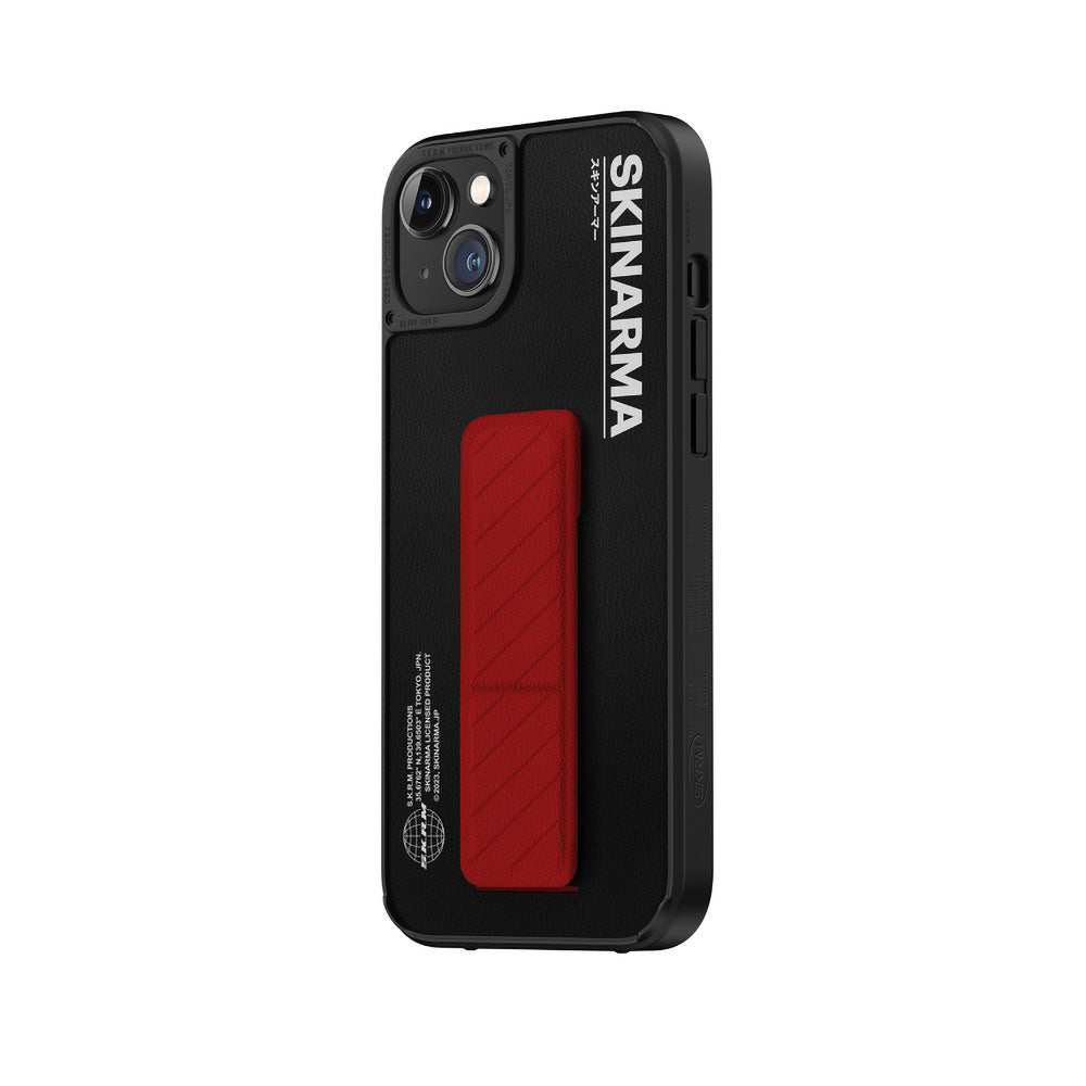 Apple iPhone 14 Plus Kılıf SkinArma Standlı Deri Görünümlü Gyo Kapak Mavi