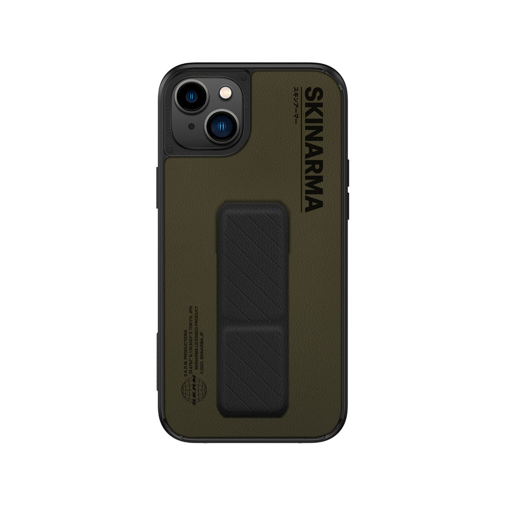 Apple iPhone 14 Plus Kılıf SkinArma Standlı Deri Görünümlü Gyo Kapak Mavi