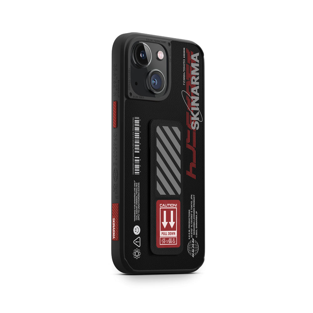 Apple iPhone 14 Plus Kılıf SkinArma Standlı Deri Görünümlü Shingoki Kapak Turuncu