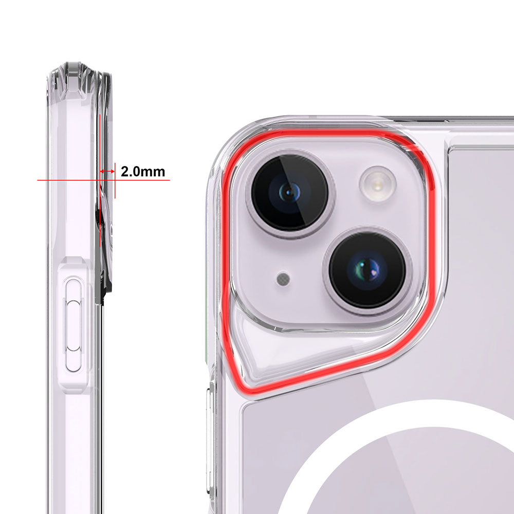 Apple iPhone 14 Plus Kılıf Zore M-safe Şarj Özellikli T-Max M-safe Kapak Renksiz