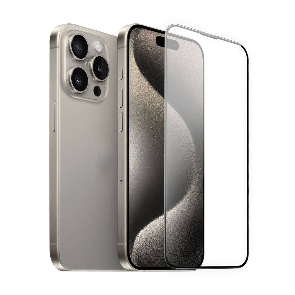Apple iPhone 14 Plus Wiwu GT-008 Polimer Oleofobik Kaplama Şeffaf Pürüzsüz Temperli Cam Ekran Koruyucu 10'lu Paket Siyah