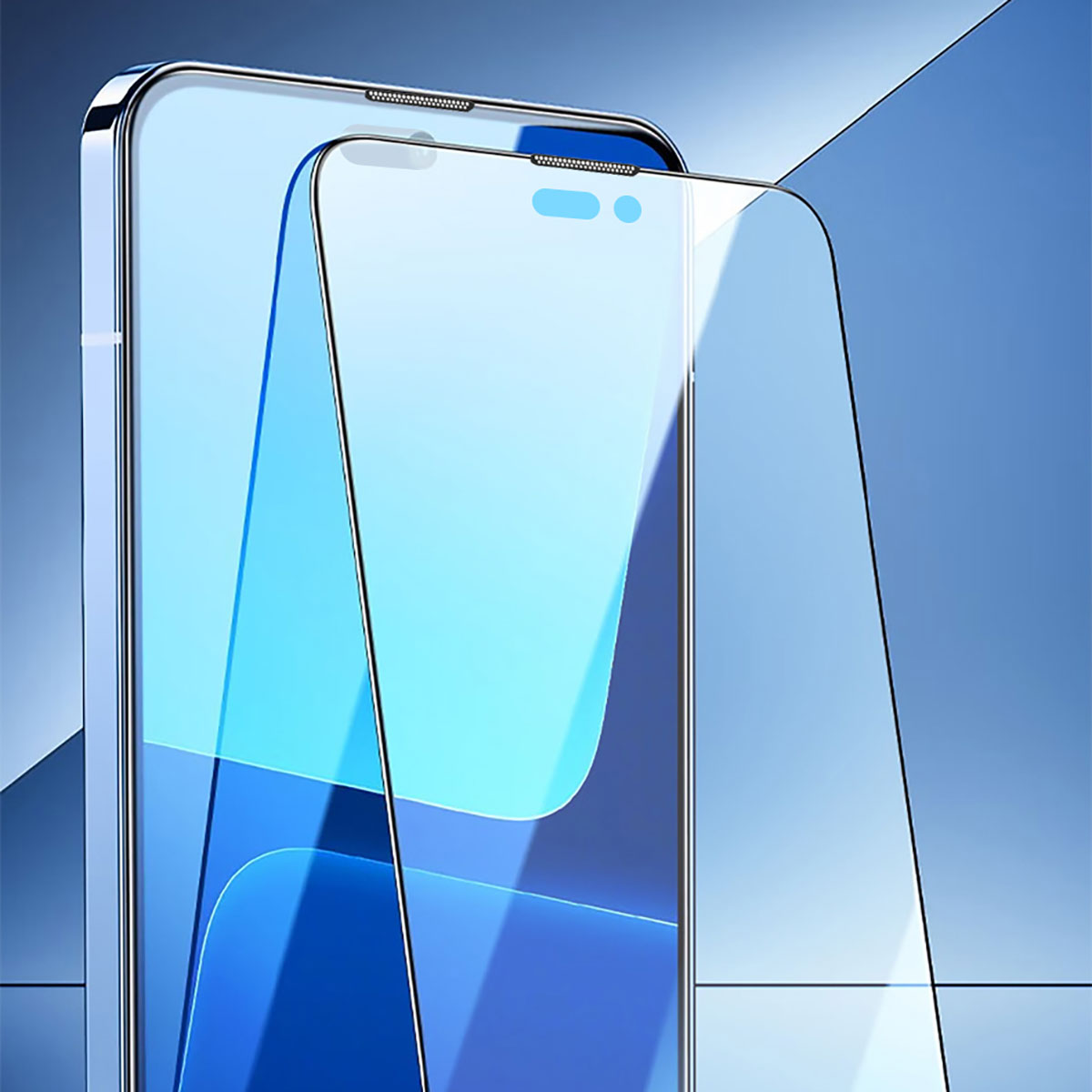 Apple iPhone 14 Plus Wiwu iVista Screen Matte Ultra Güçlü Temperli Mat Ekran Koruyucu Siyah