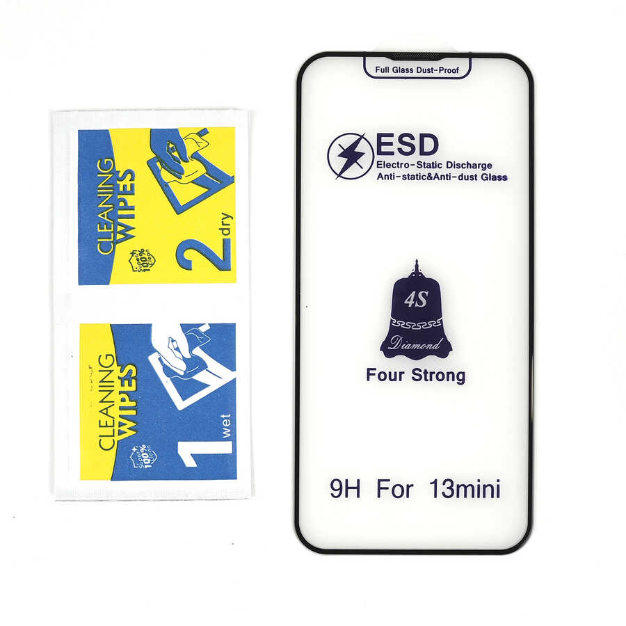 Apple iPhone 14 Plus Zore Rika Premium Temperli Cam Ekran Koruyucu Siyah