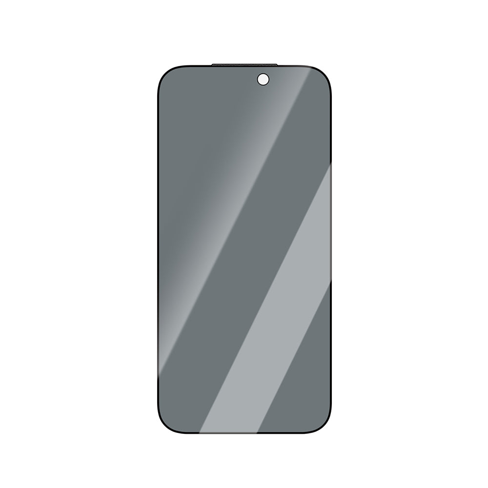 Apple iPhone 14 Pro CaseWorld Applicator Serisi 2.5D Eyesafe Mavi Işık Teknolojili 0.33mm Privacy Temperli Cam Ekran Koruyucu + Uygulama Aparatı Siyah