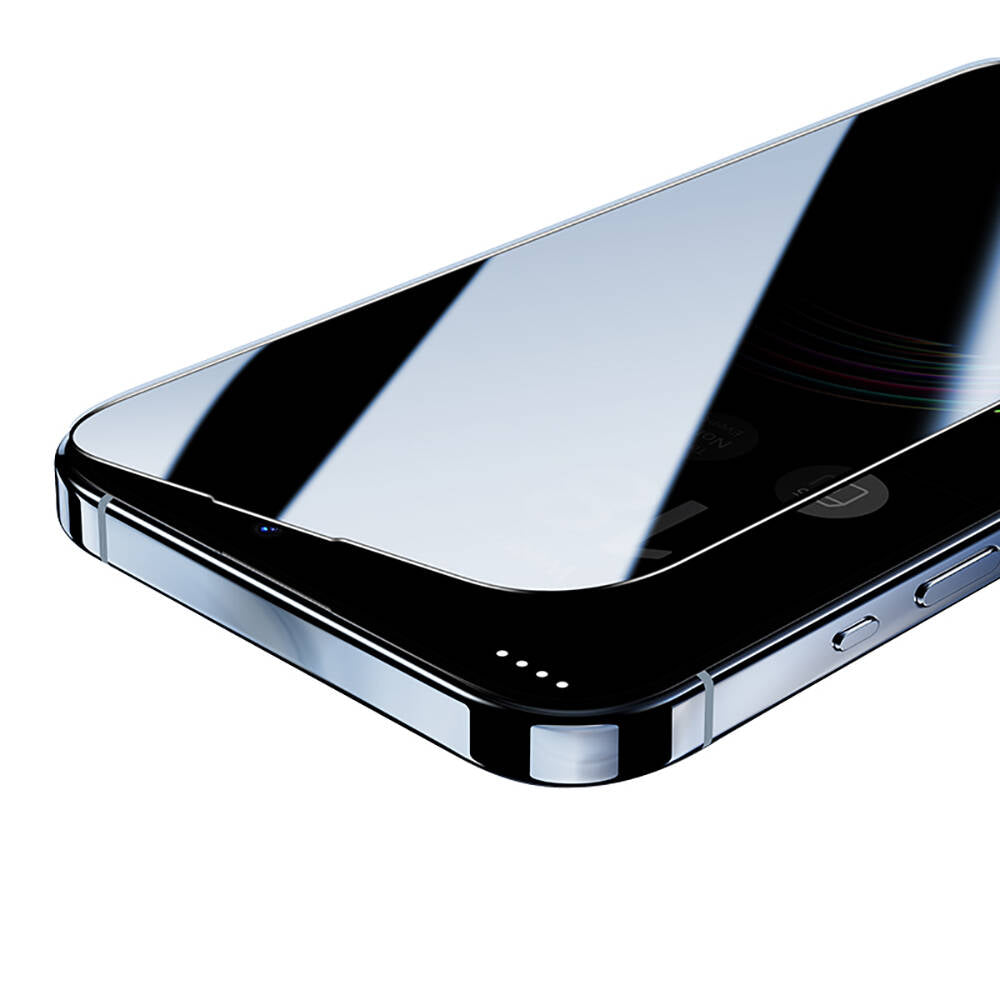 Apple iPhone 14 Pro Hidrofobik Ve Oleofobik Özellikli Benks Privacy Air Shield 0.4mm Ekran Koruyucu 10'lu Paket Şeffaf