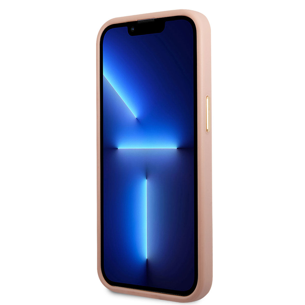 Apple iPhone 14 Pro Kılıf GUESS Magsafe Şarj Özellikli PU Deri Metal Logolu Kapak Pembe