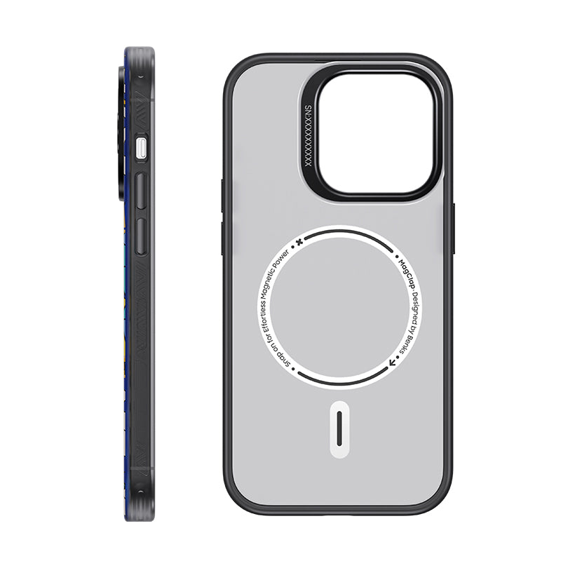 Apple iPhone 14 Pro Kılıf Magsafe Şarj Özellikli Benks Casebang Memory & Meditation Kapak Beyaz