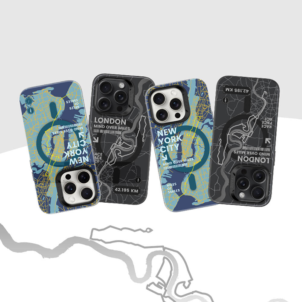 Apple iPhone 14 Pro Kılıf Magsafe Şarj Özellikli Benks City Serisi Kapak Mavi