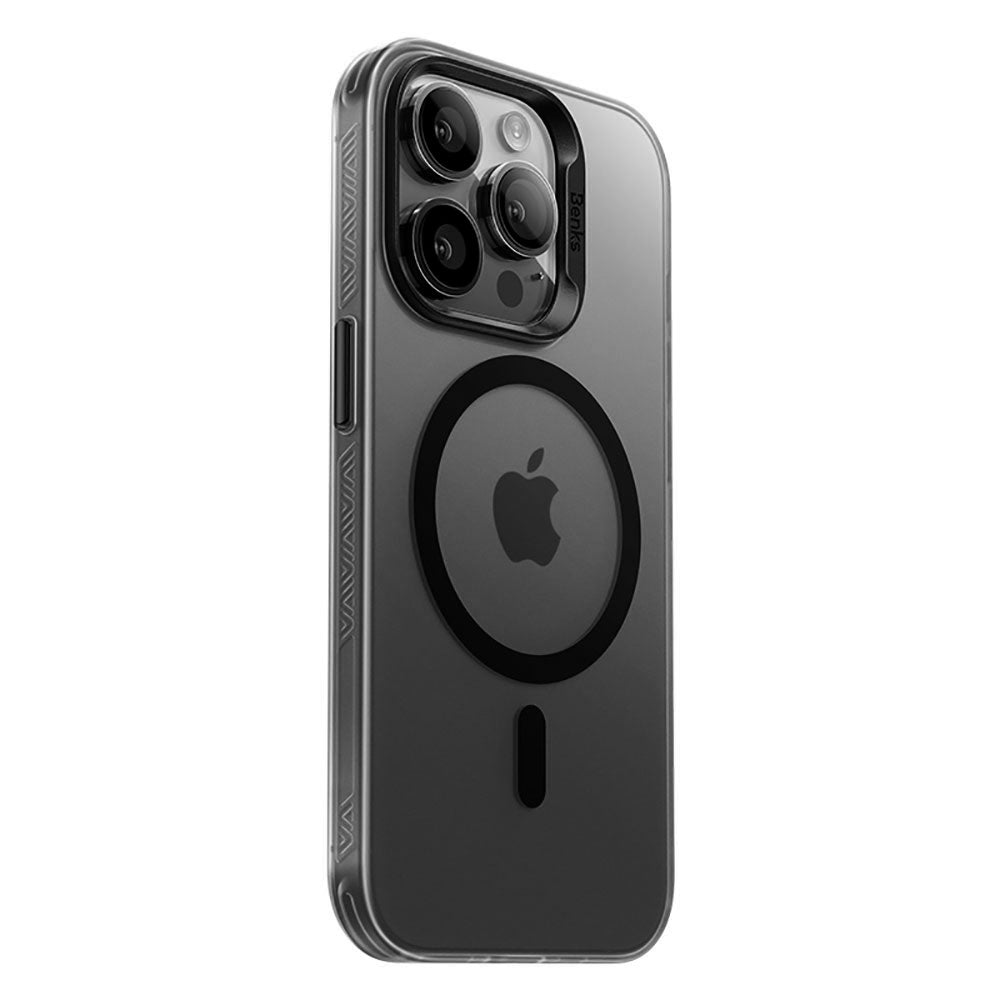 Apple iPhone 14 Pro Kılıf Magsafe Şarj Özellikli Benks Lucid Armor Kapak Derin Mor