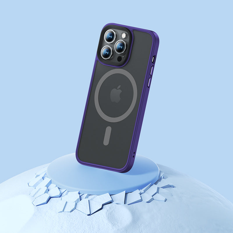 Apple iPhone 14 Pro Kılıf Magsafe Şarj Özellikli Benks Mist Hybrid Kapak Siyah