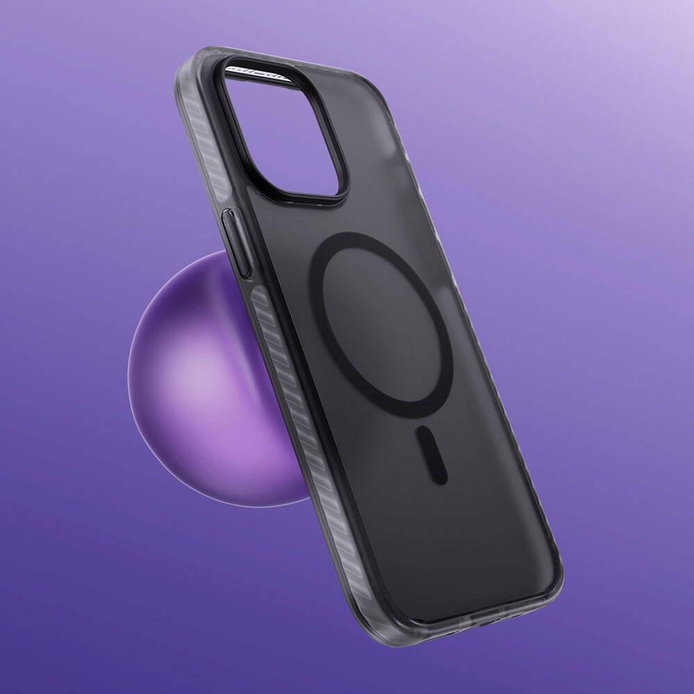 Apple iPhone 14 Pro Kılıf Magsafe Şarj Özellikli Mat Arka Yüzey Benks Drop Resistance Kapak Mavi