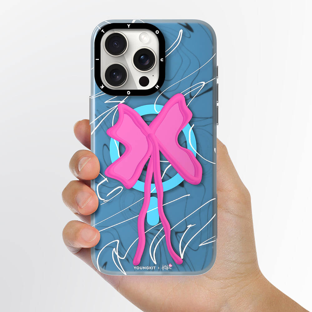 Apple iPhone 14 Pro Kılıf Magsafe Şarj Özellikli Youngkit Anti-Trend Serisi Kapak Mavi