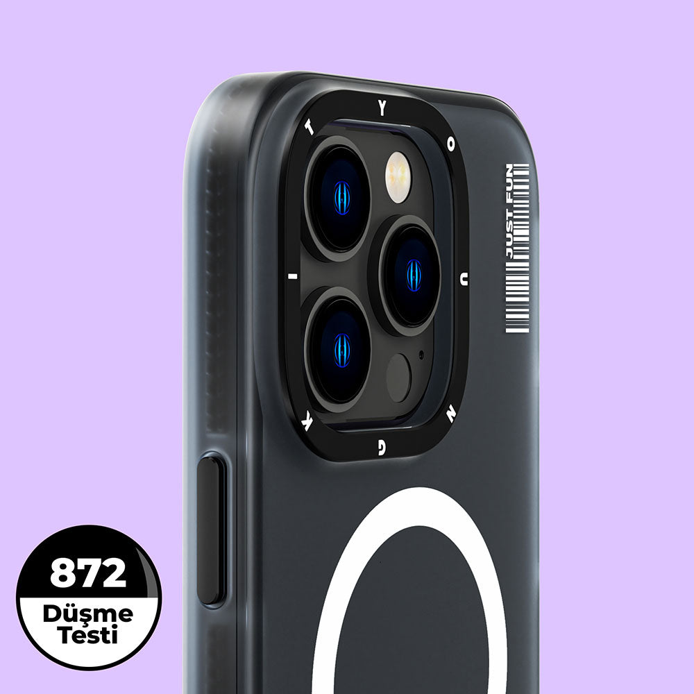 Apple iPhone 14 Pro Kılıf Magsafe Şarj Özellikli Youngkit Colored Sand Serisi Kapak Mor