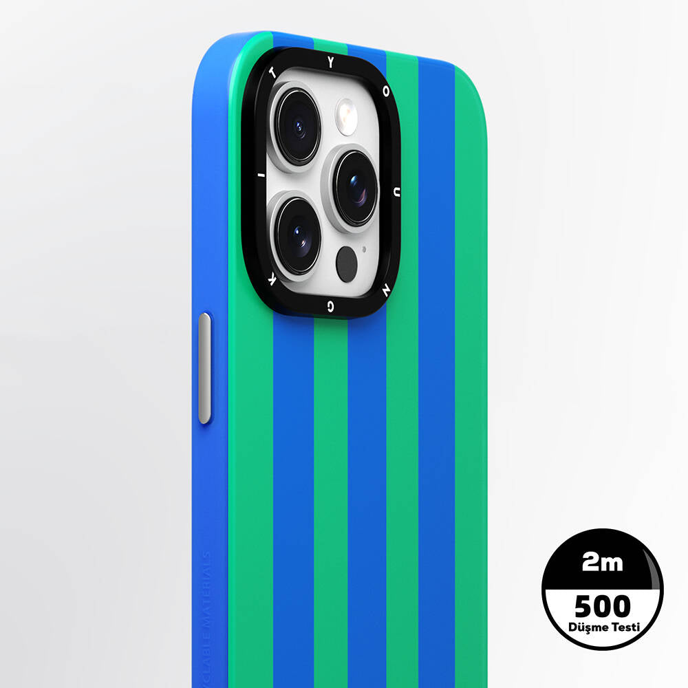 Apple iPhone 14 Pro Kılıf Magsafe Şarj Özellikli Youngkit Striped Piano Keys Serisi Kapak Pembe