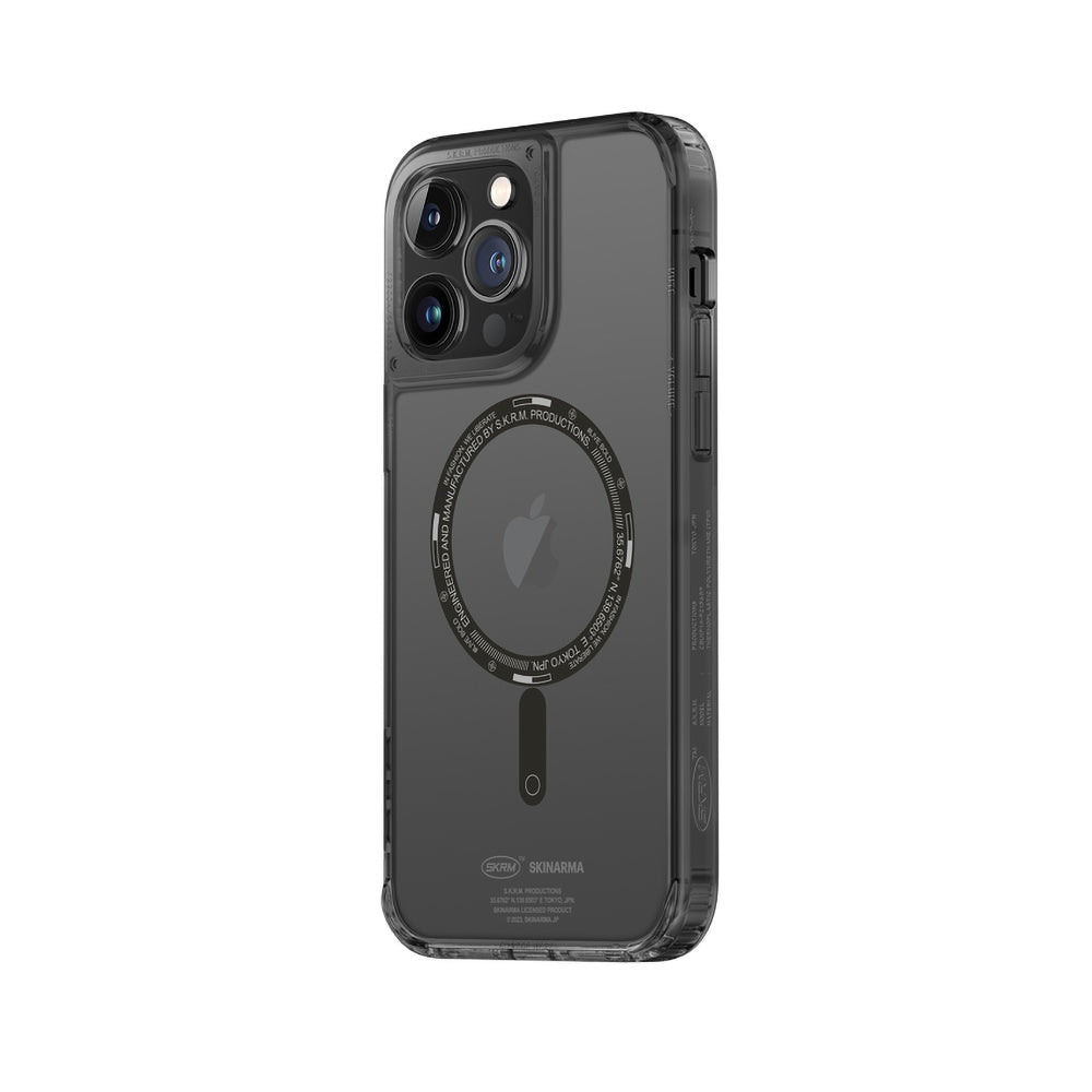 Apple iPhone 14 Pro Kılıf SkinArma Şeffaf Airbag Tasarımlı Magsafe Şarj Özellikli Saido Kapak Mor