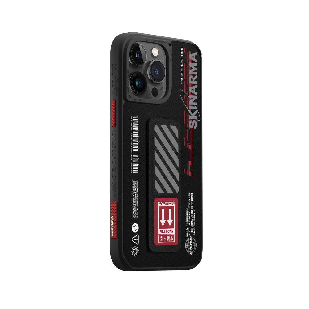 Apple iPhone 14 Pro Kılıf SkinArma Standlı Deri Görünümlü Shingoki Kapak Kırmızı