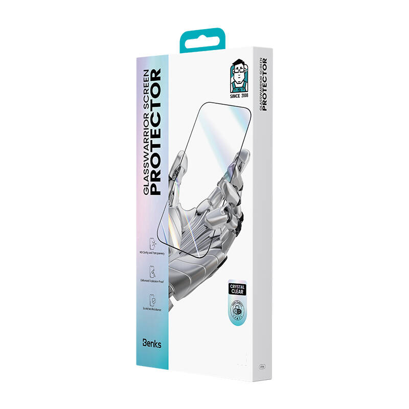 Apple iPhone 14 Pro Max Benks Glass Warrior HD 0.3mm Cam Ekran Koruyucu + Kolay Uygulama Aparatlı Siyah