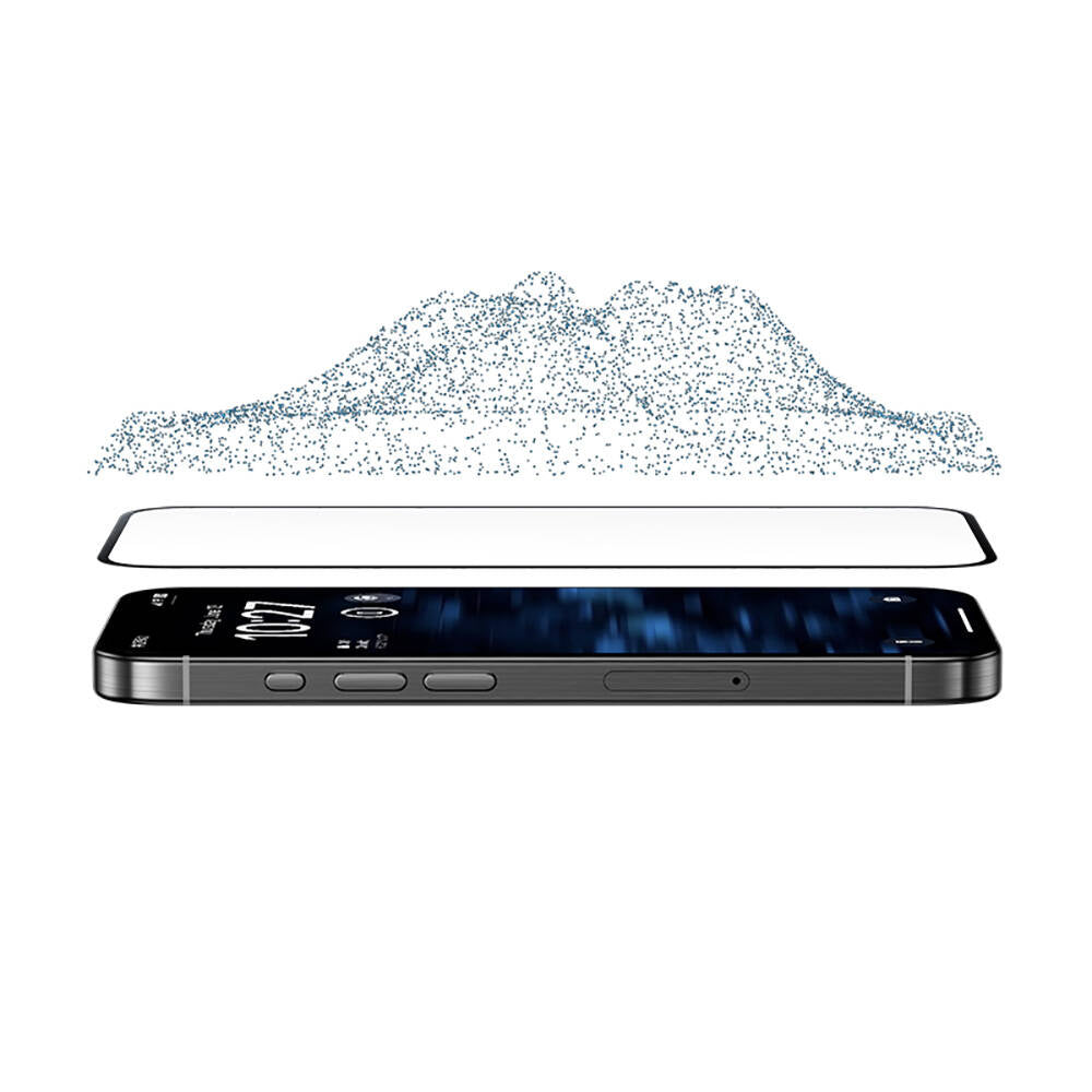 Apple iPhone 14 Pro Max Benks Glass Warrior Safir Coating 0.3mm Cam Ekran Koruyucu + Kolay Uygulama Aparatı Siyah