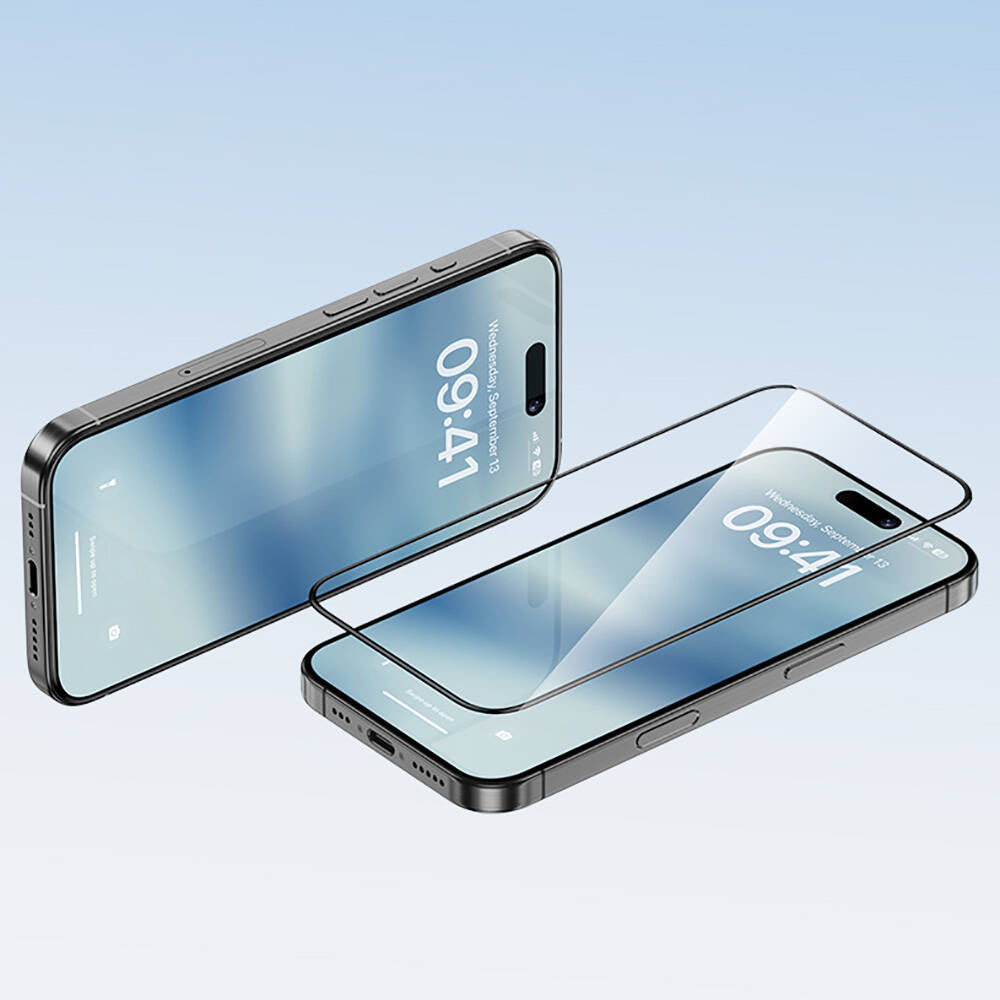 Apple iPhone 14 Pro Max Benks Ultra Shield 0.4mm Ekran Koruyucu + Kolay Uygulama Aparatlı Siyah