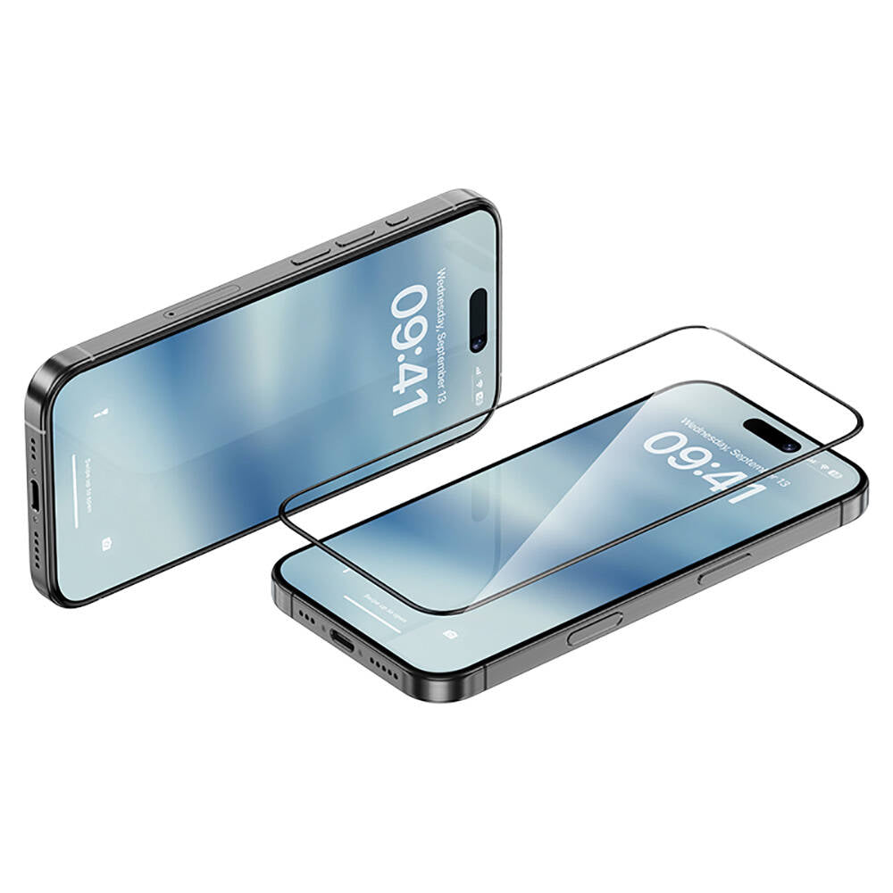 Apple iPhone 14 Pro Max Benks Ultra Shield 0.4mm Ekran Koruyucu + Kolay Uygulama Aparatlı Siyah