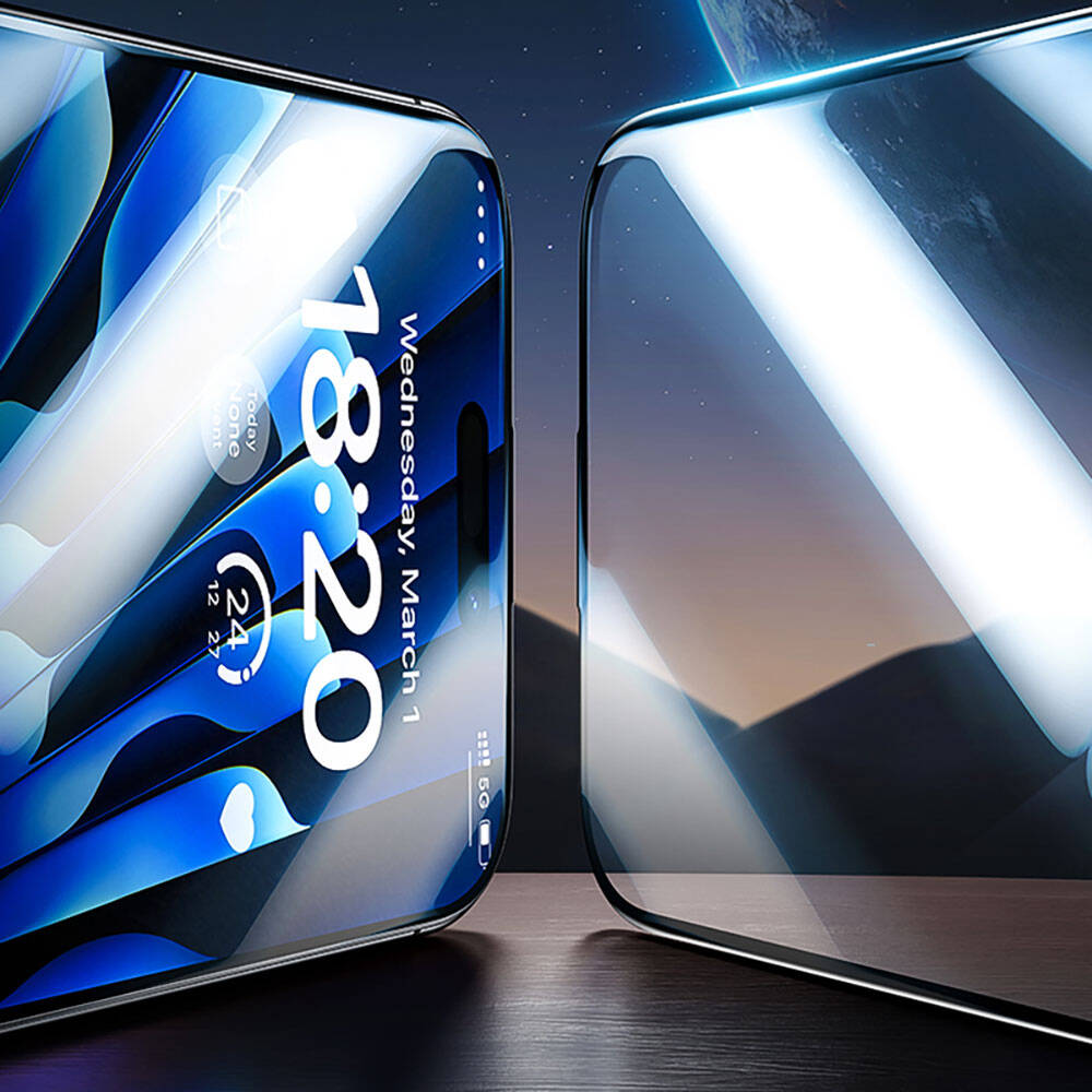 Apple iPhone 14 Pro Max Benks V Pro Safir Shield Ekran Koruyucu + Kolay Uygulama Aparatlı Siyah