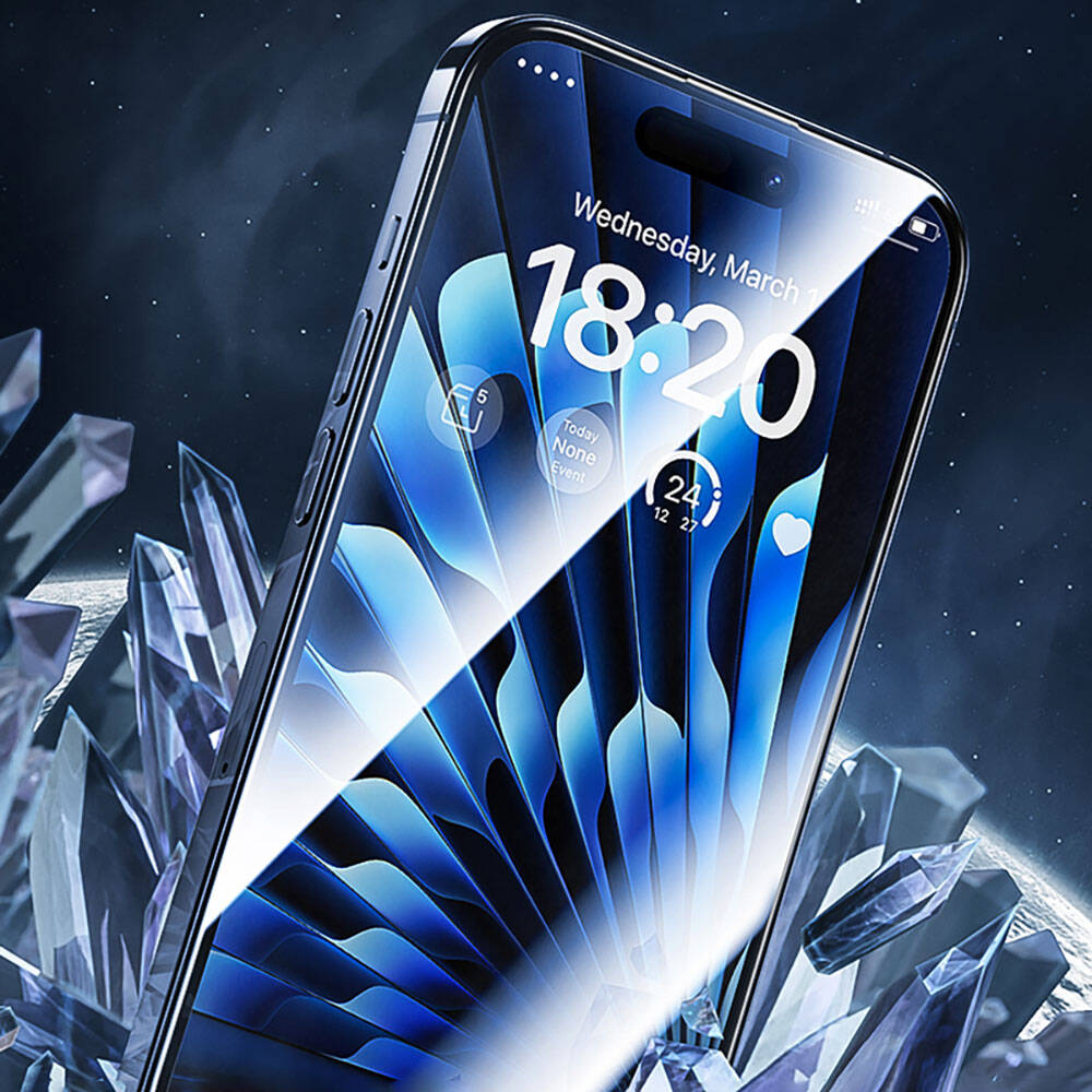 Apple iPhone 14 Pro Max Benks V Pro Safir Shield Ekran Koruyucu + Kolay Uygulama Aparatlı Siyah