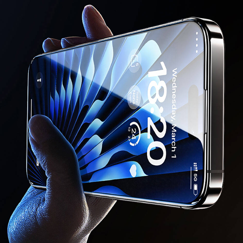 Apple iPhone 14 Pro Max Benks V Pro Safir Shield Ekran Koruyucu + Kolay Uygulama Aparatlı Siyah