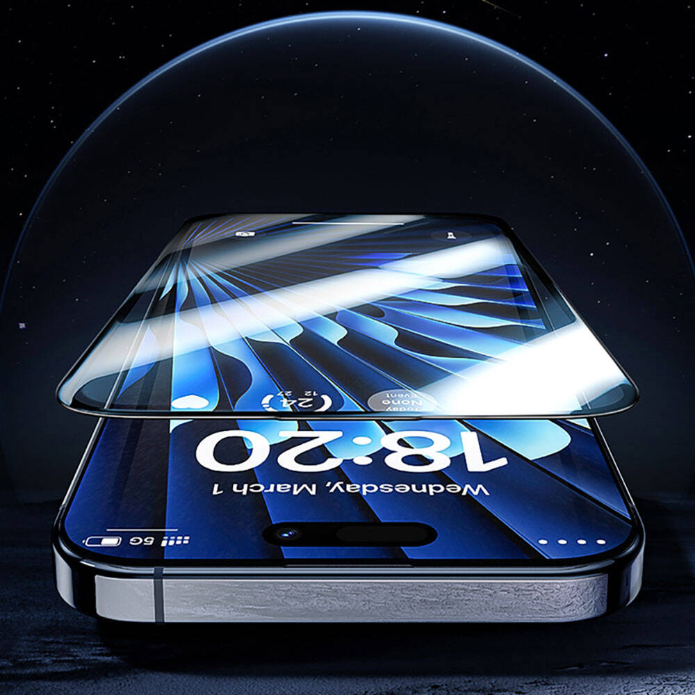 Apple iPhone 14 Pro Max Benks V Pro Safir Shield Ekran Koruyucu + Kolay Uygulama Aparatlı Siyah