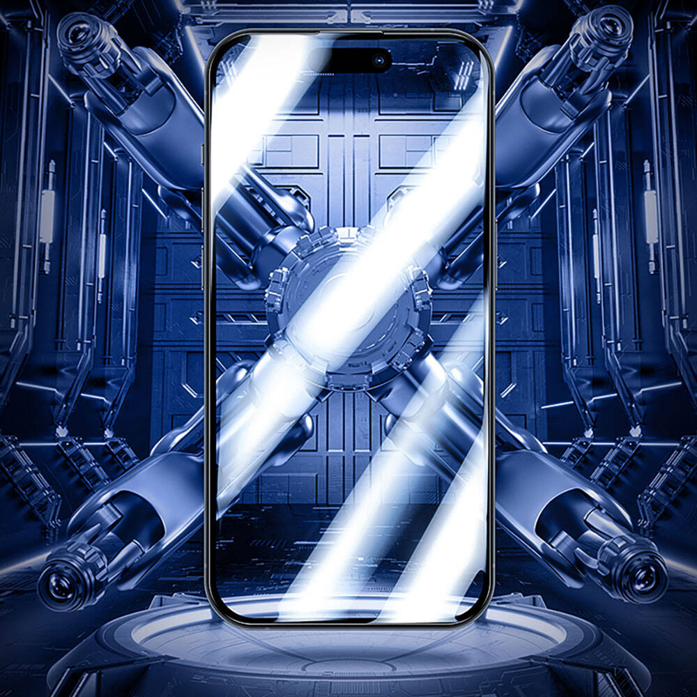 Apple iPhone 14 Pro Max Benks V Pro Safir Shield Ekran Koruyucu + Kolay Uygulama Aparatlı Siyah