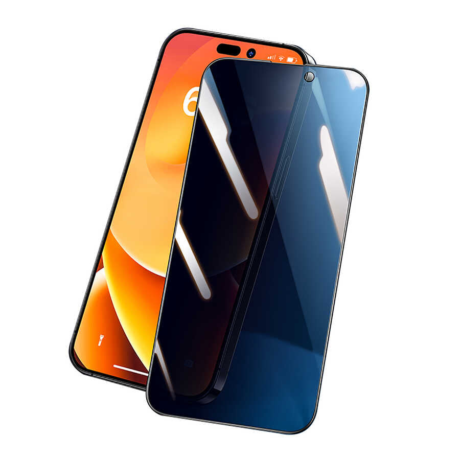 Apple iPhone 14 Pro Max Benks Yeni Seri V Pro Plus Privacy Hayalet Ekran Koruyucu Siyah